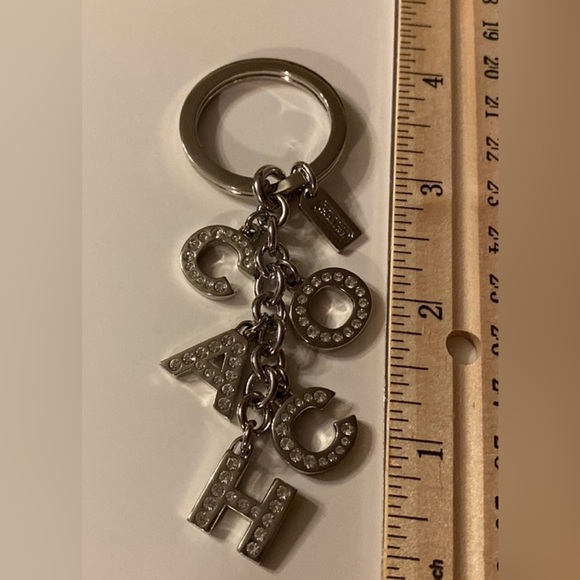 WOW*NWT COACH Swarovski Crystal Stone Keychain/Bag Charm - Picture 6 of 13